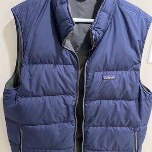 Patagonia mens XL down filled  bivy reversible vest